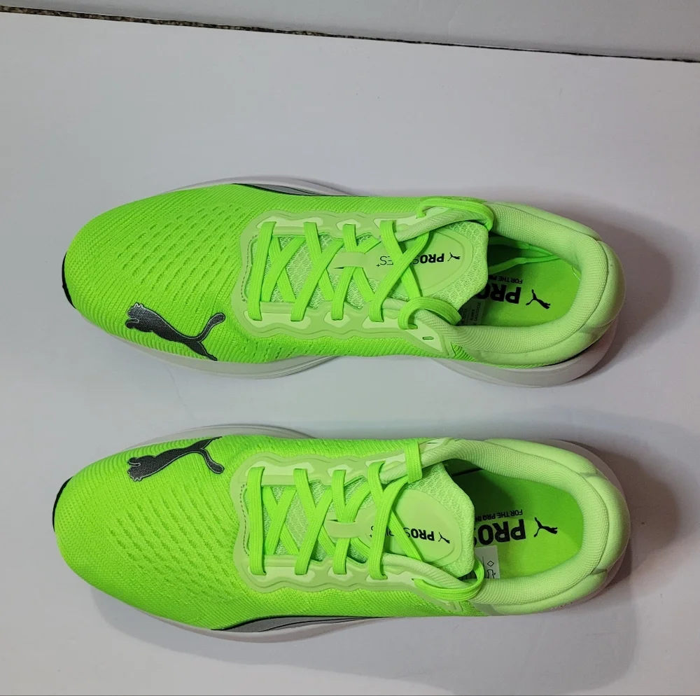Puma Scend Pro Neon Green Running Shoes Mens Size 9.5